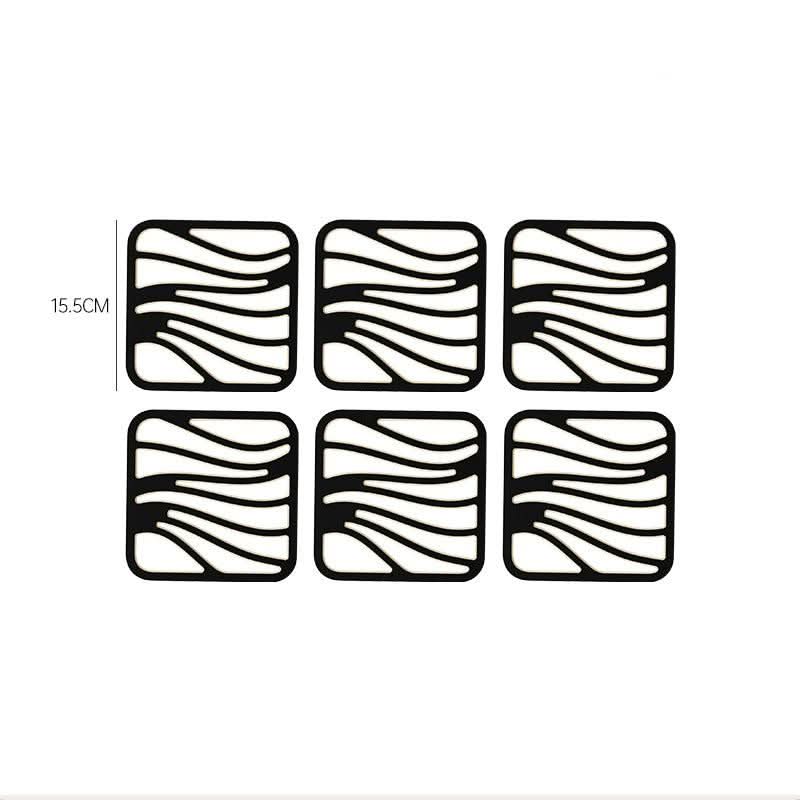 Lisslune | Heat-Resistant Silicone Trivet Coasters – Set of 6