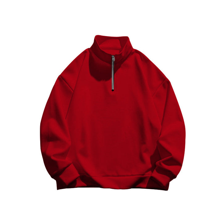 Men's casual hoodie with half zipper and soft lining Lisslune