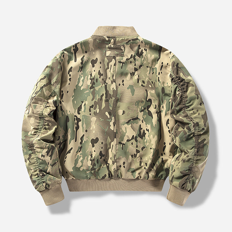 Men's utility bomber jacket with multiple pockets and modular design Lisslune