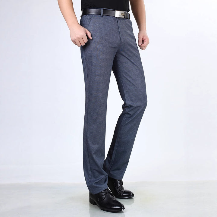Men's classic suit trousers with innovative elastic waistband Lisslune