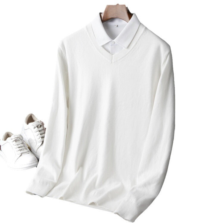 Men's V-Neck Sweater Lisslune