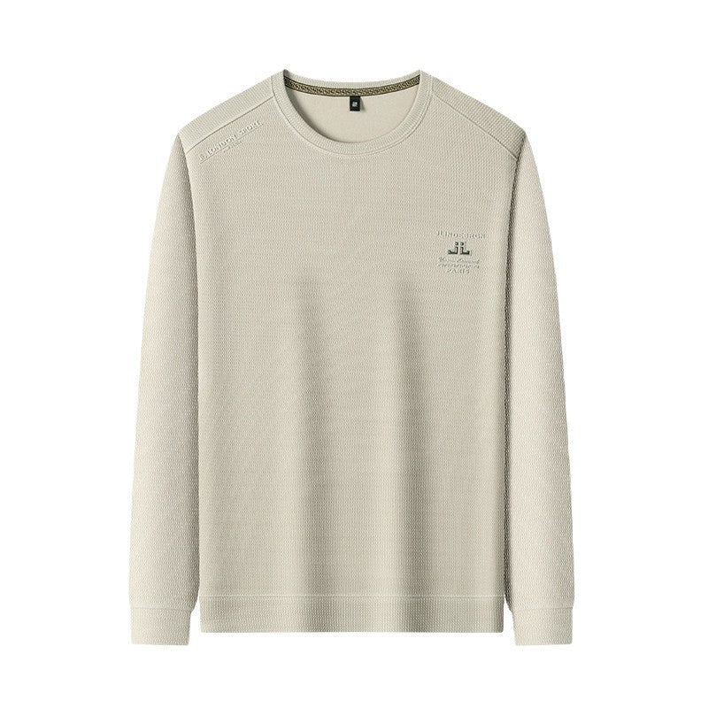 Men's Athletic Long Sleeve Sweater with Textured Design Lisslune