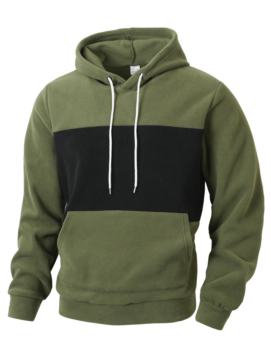 Men's fleece hoodie with oversized collar Lisslune