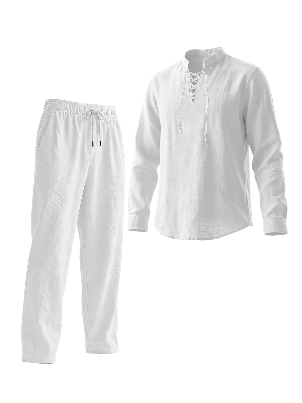 Men's Elegant Leisure Set with Breathable Top and Comfortable Pants Lisslune