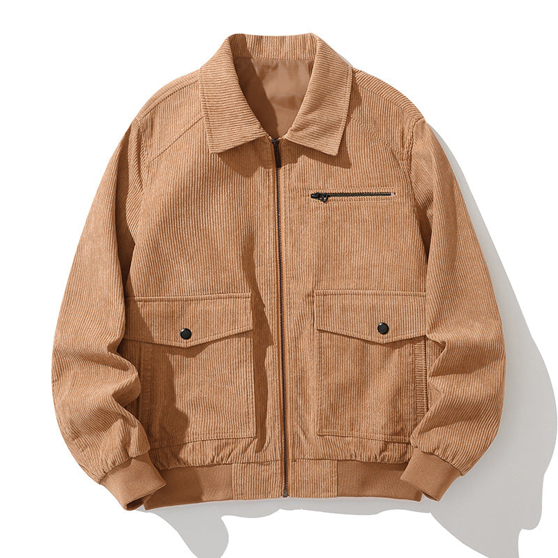 Men's cord jacket with practical pockets and high-quality workmanship Lisslune