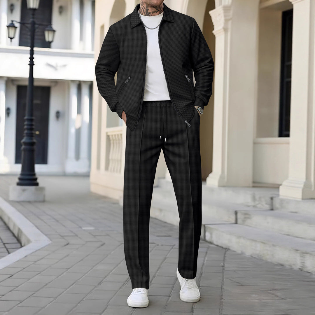 Men's Stylish Casual Pants and Jacket Set Lisslune