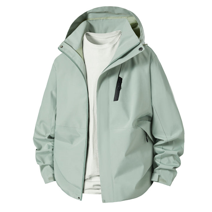 Men's technical transition jacket with adjustable hood rim Lisslune