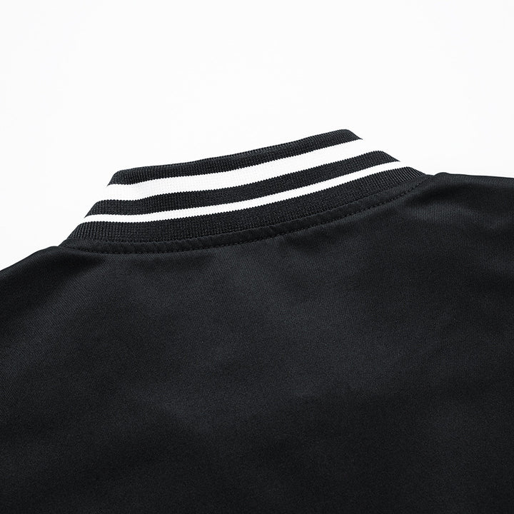 Men's fashionable sports jacket with striped collar and practical pockets Lisslune