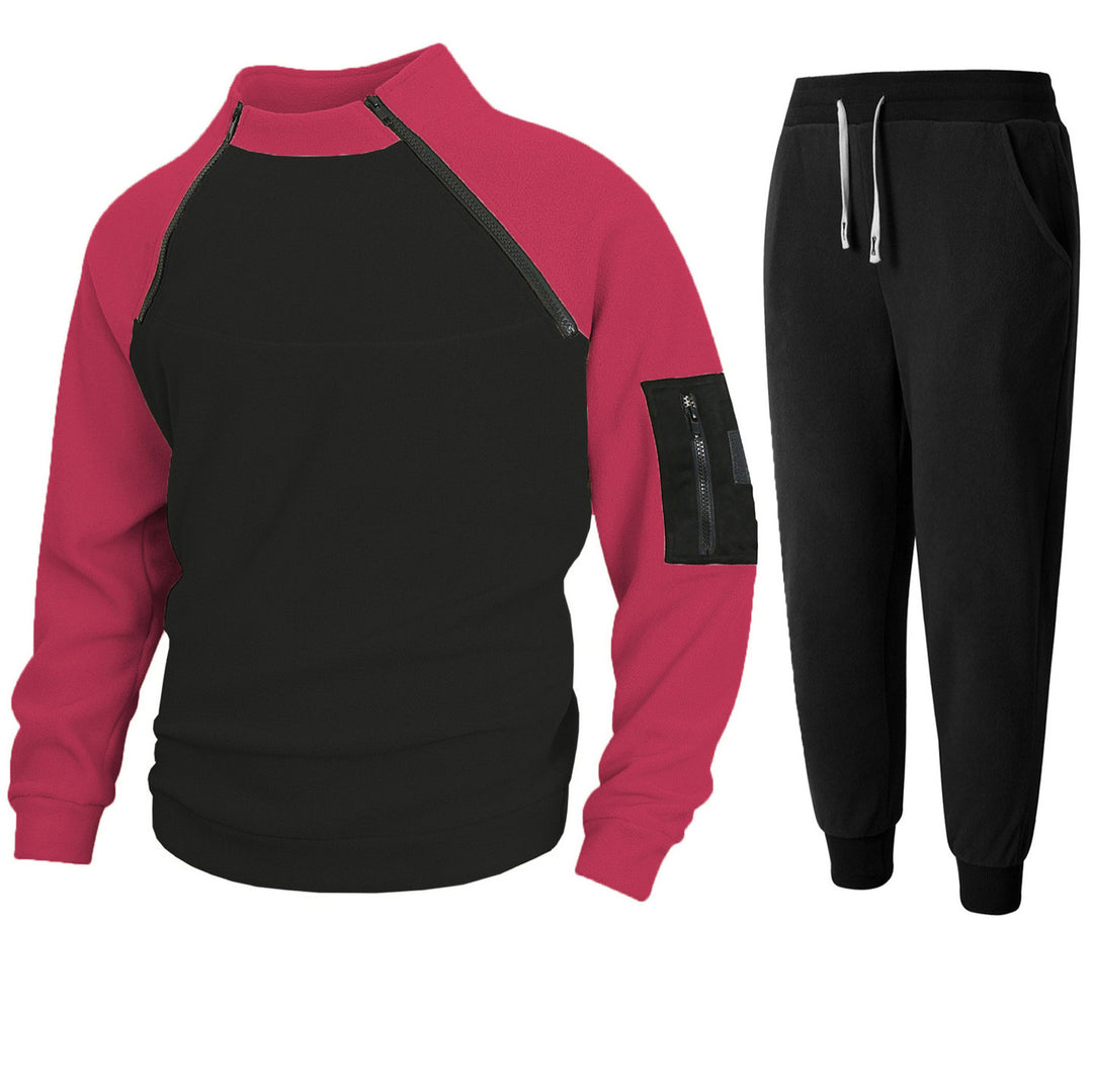 Men's functional pullover with stand-up collar and cuffs Lisslune