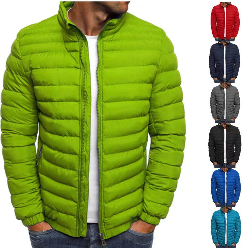 Men's lightweight quilted jacket with high collar and optimal insulation Lisslune