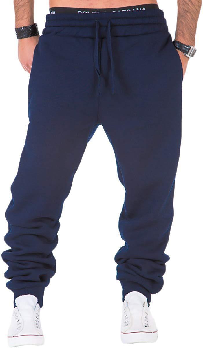 Men's Comfortable Sweatpants with Modern Cut and Elastic Waistband Lisslune
