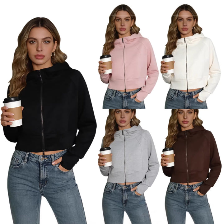 Ladies sporty and fashionable jacket with hood Lisslune