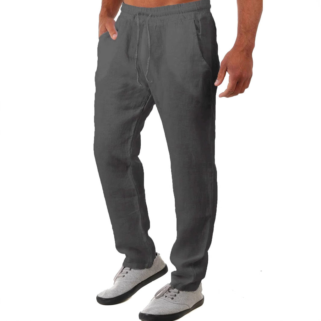 Men's Airy Linen Pants Lisslune
