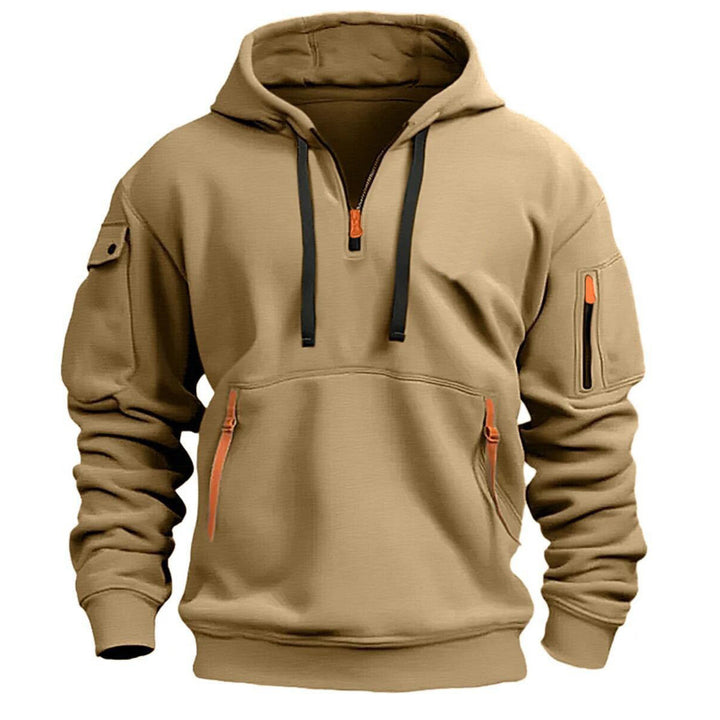 Men's Sporty Hoodies with Practical Zippered Pockets Lisslune