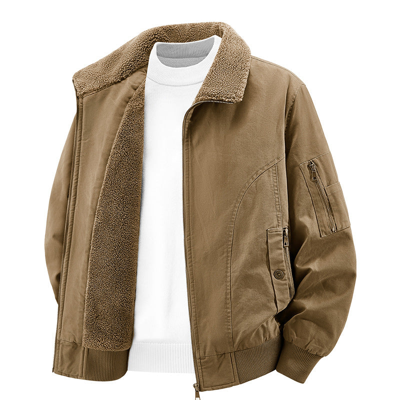 Men's Thermal Insulated Functional Jacket with Plush Lining Lisslune
