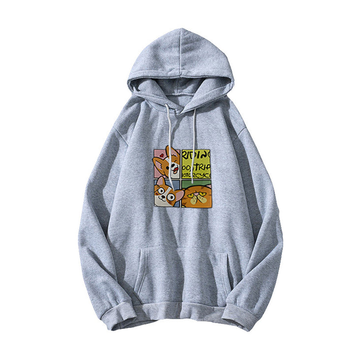 Women's Hoodie with Cute Dog Design Lisslune