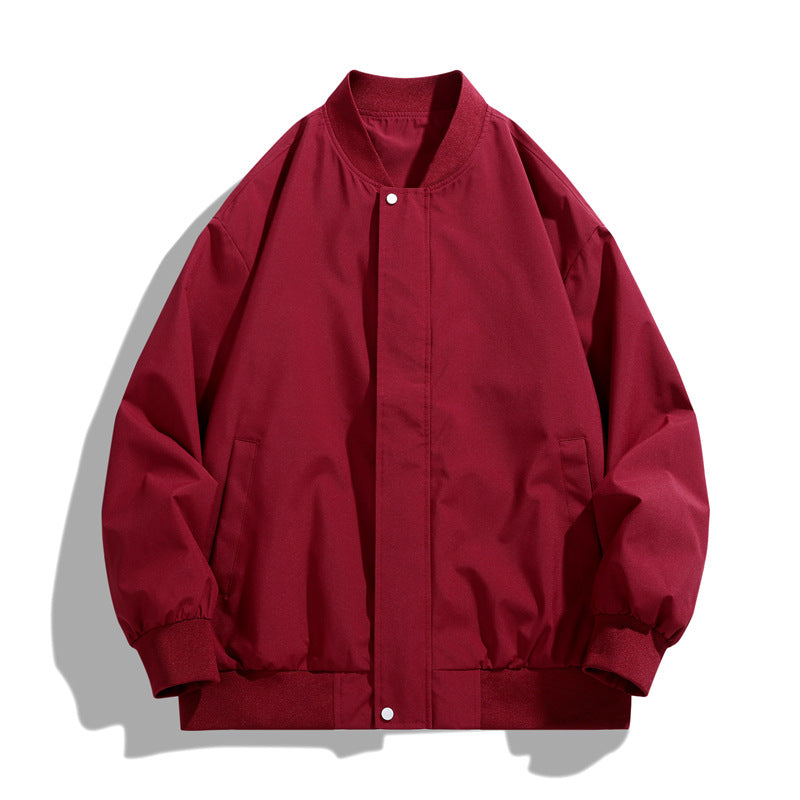 Men's sporty transitional jacket with high collar and practical side pockets Lisslune