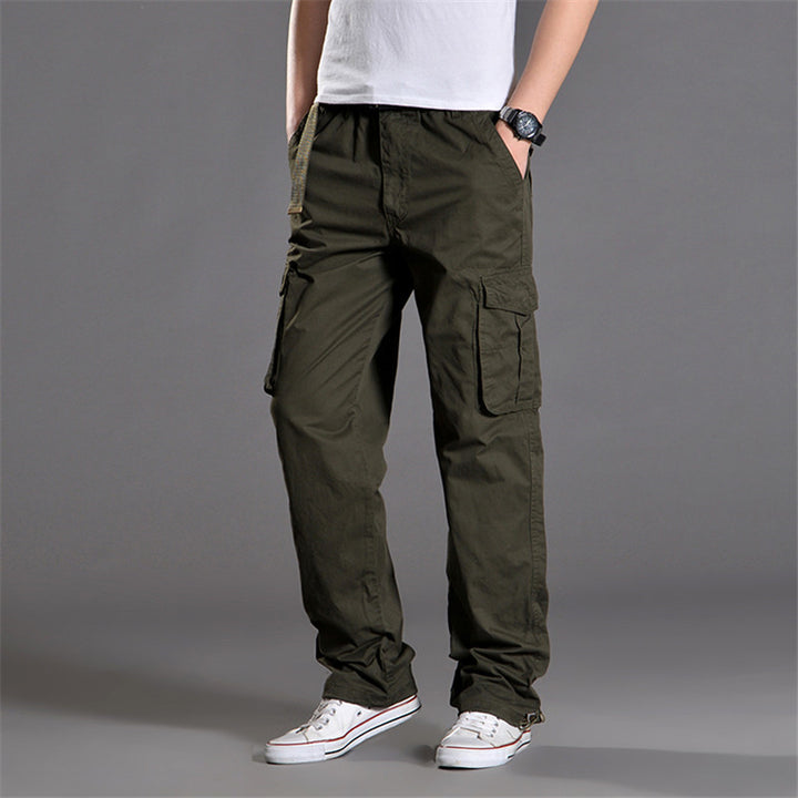 Men's cargo pants with practical pockets and elastic waistband Lisslune
