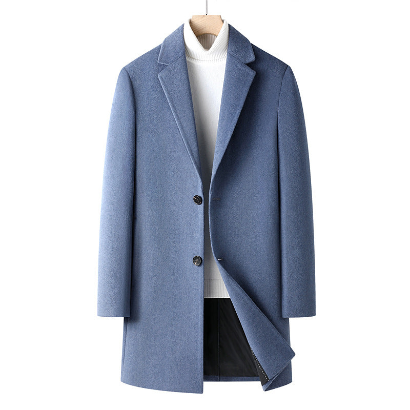 Men's Elegant Wool Coat Lisslune