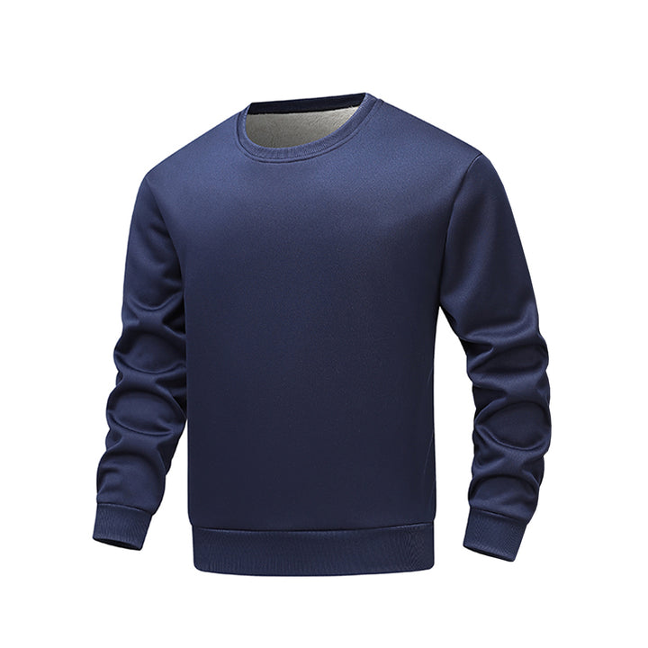 Men's comfortable fleece sweater with crew neck Lisslune