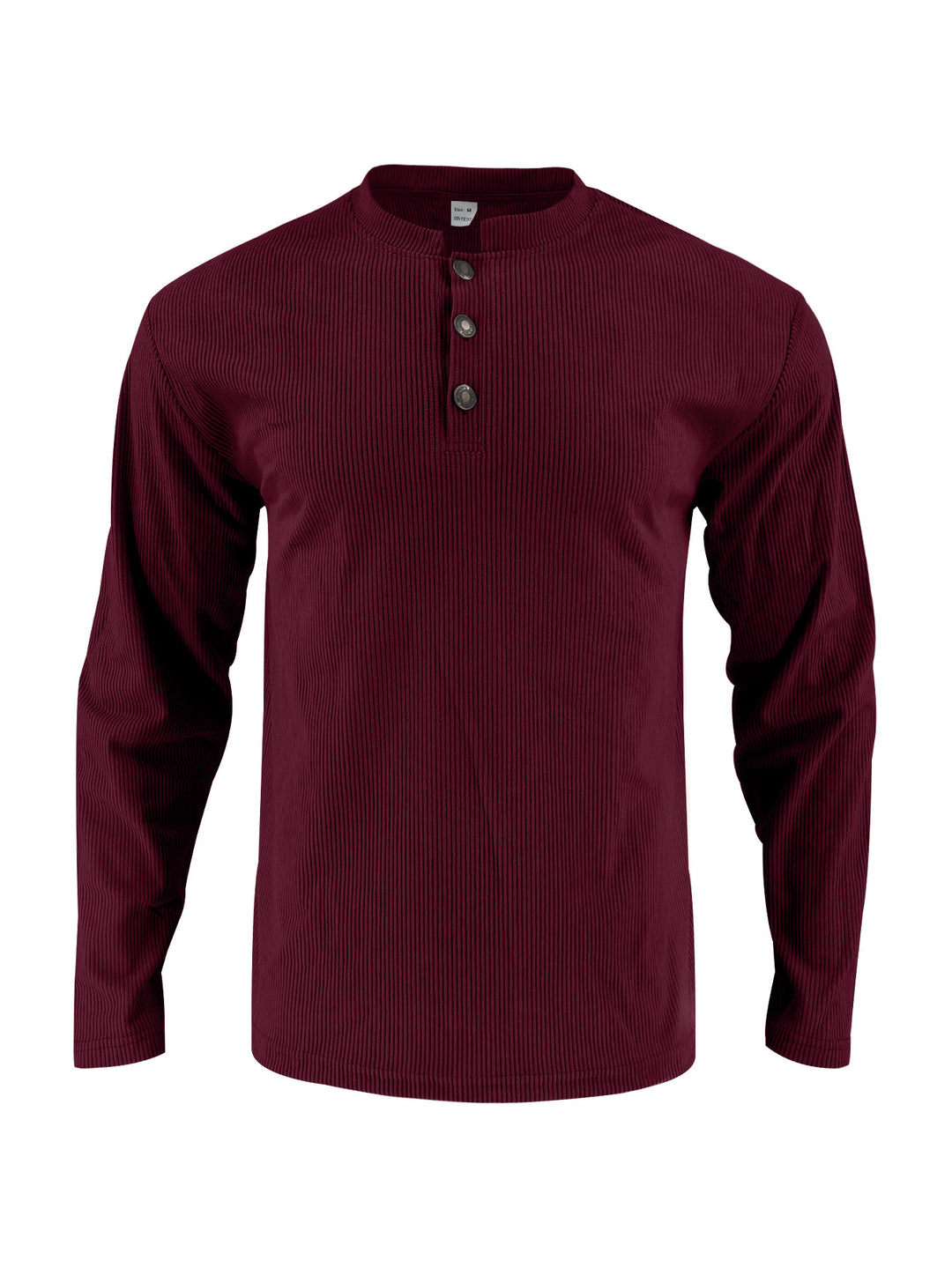 Men's long sleeve shirt with comfortable button placket and textured design Lisslune