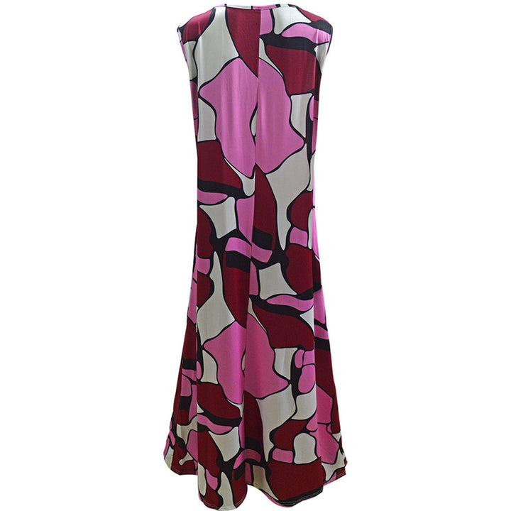 Ladies max dress with graphic print and flowing cut Lisslune