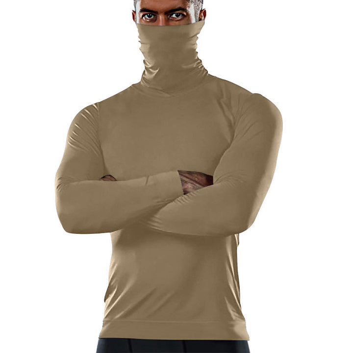 Men's functional long sleeve shirt with high collar Lisslune