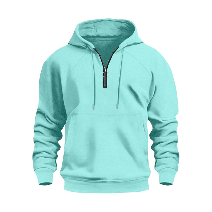 Men's functional hooded sweatshirt with half zip Lisslune