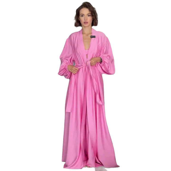 Women's Two-Piece Set made of airy, soft cotton with a loose fit and elastic waistband