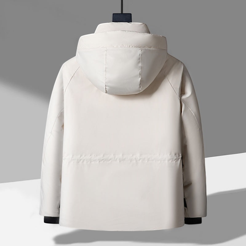 Men's insulated winter jacket with high collar and practical pockets Lisslune