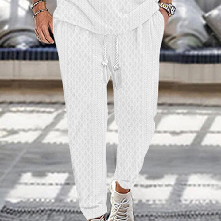 Men's sporty jogging pants with modern accents Lisslune