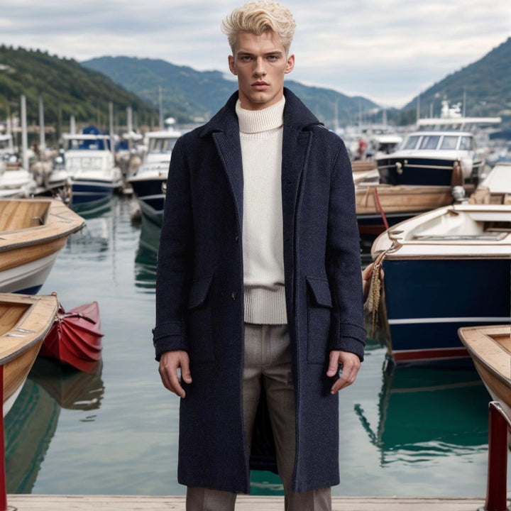 Men's elegant and high-quality wool coat Lisslune