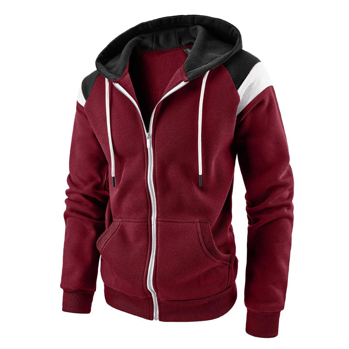 Men's sporty hooded zipper Lisslune