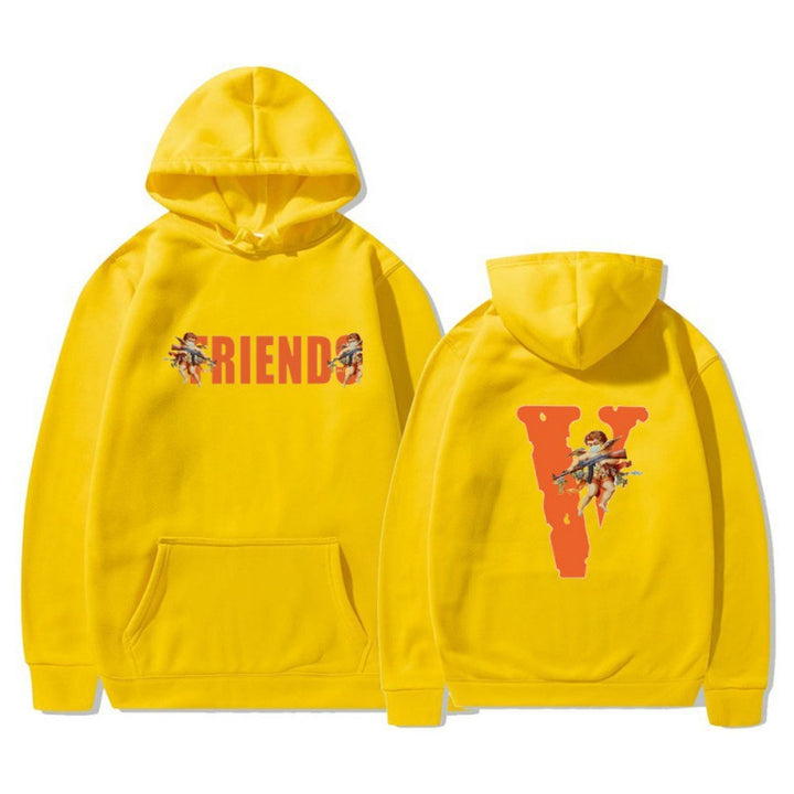 Women's hoodie with characteristic front and back print Lisslune