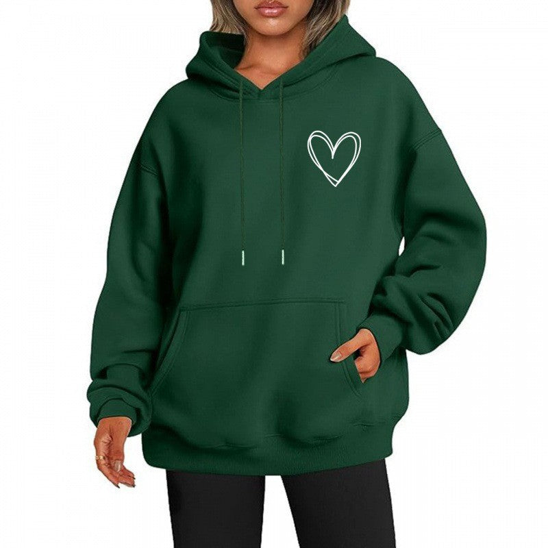 Women's hoodie with cool heart motif Lisslune