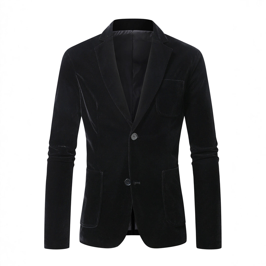 Men's elegant velvet blazer with fine details Lisslune