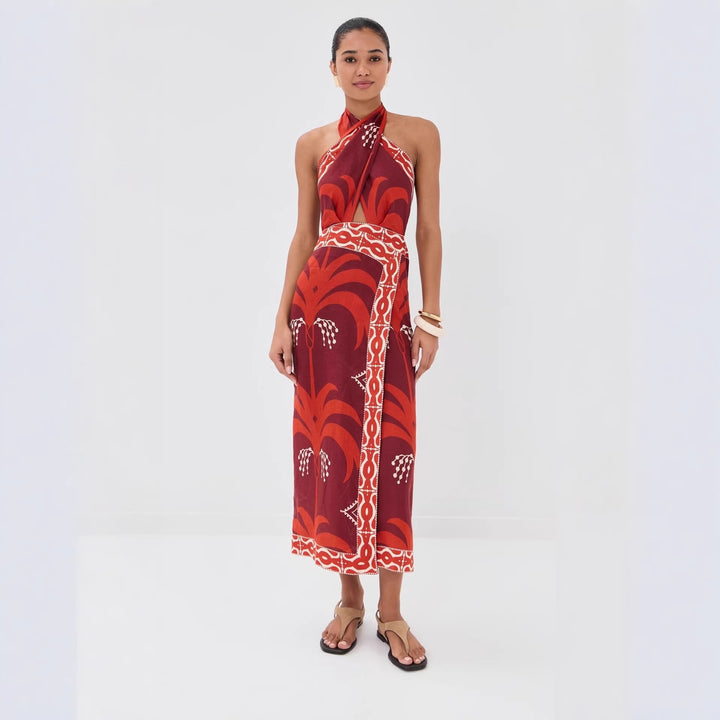 Women's maxi dress with exclusive Boho design Lune London