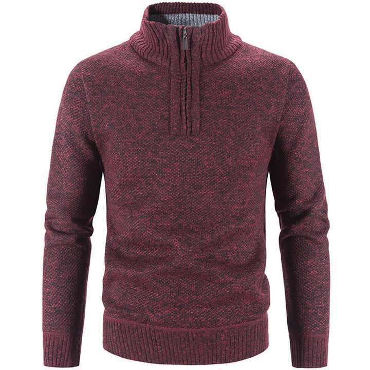 Men's stylish turtleneck sweater with elegant zipper Lisslune