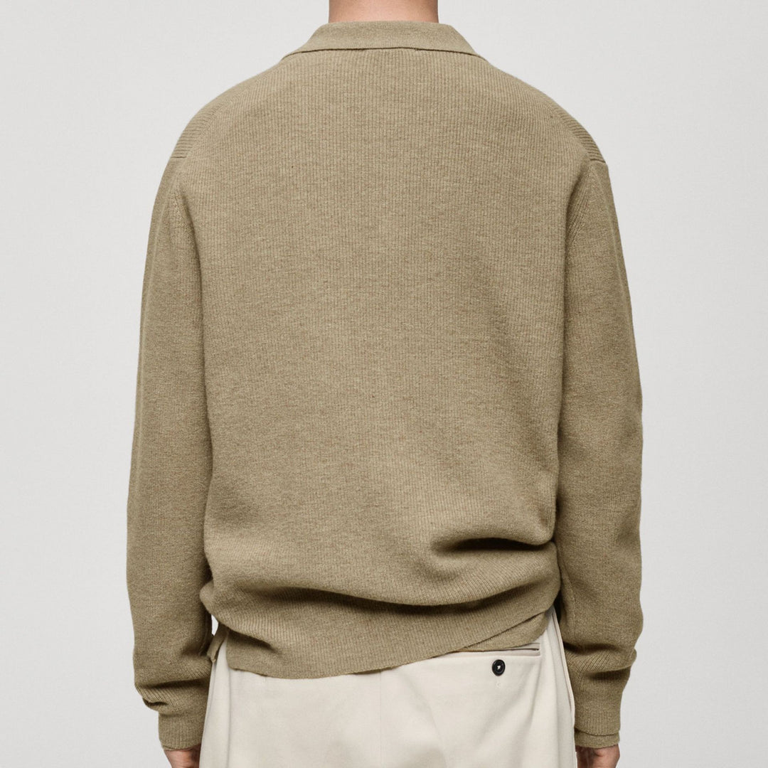 Men's cardigan with modern collar and high-quality buttons Lisslune