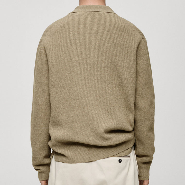Men's cardigan with modern collar and high-quality buttons Lisslune