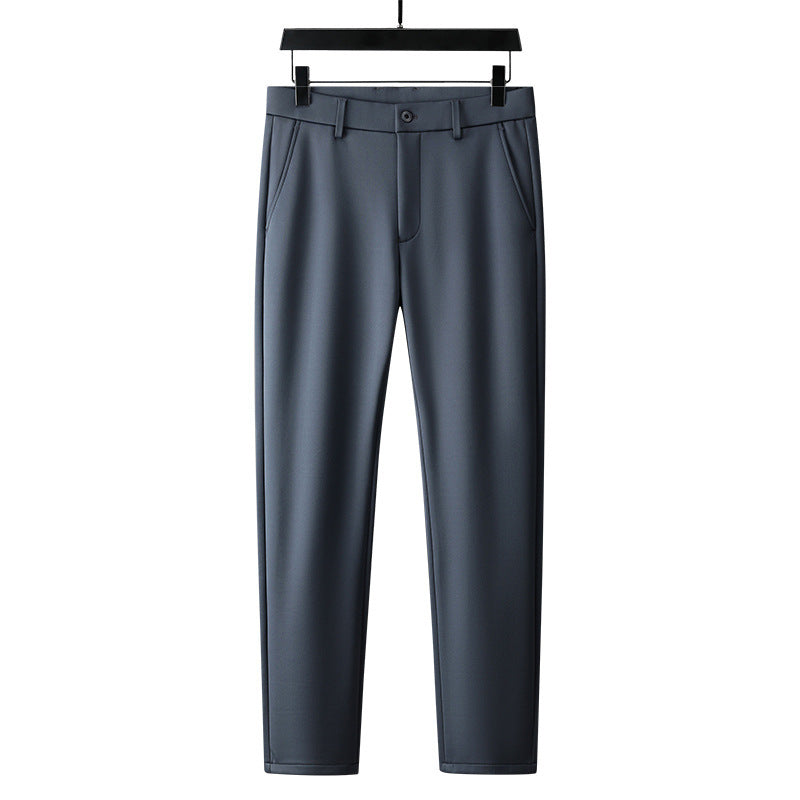 Men's modern chino pants with elastic waistband and side pockets Lisslune