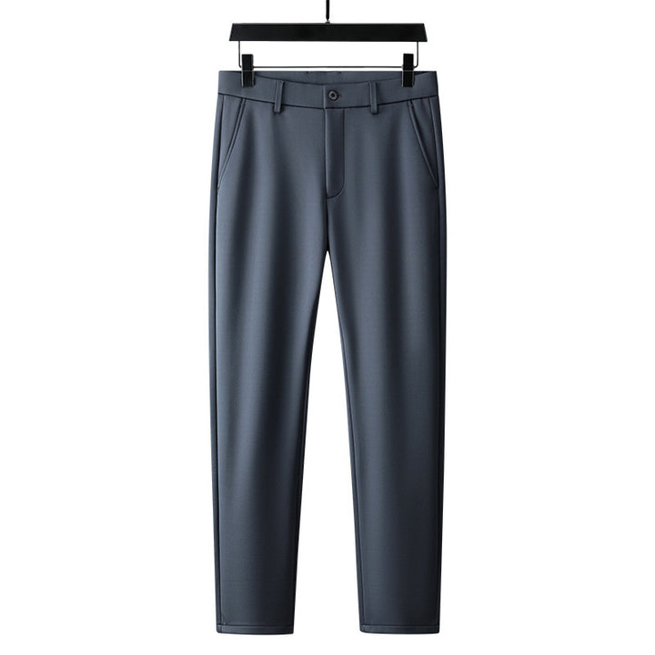 Men's modern chino pants with elastic waistband and side pockets Lisslune