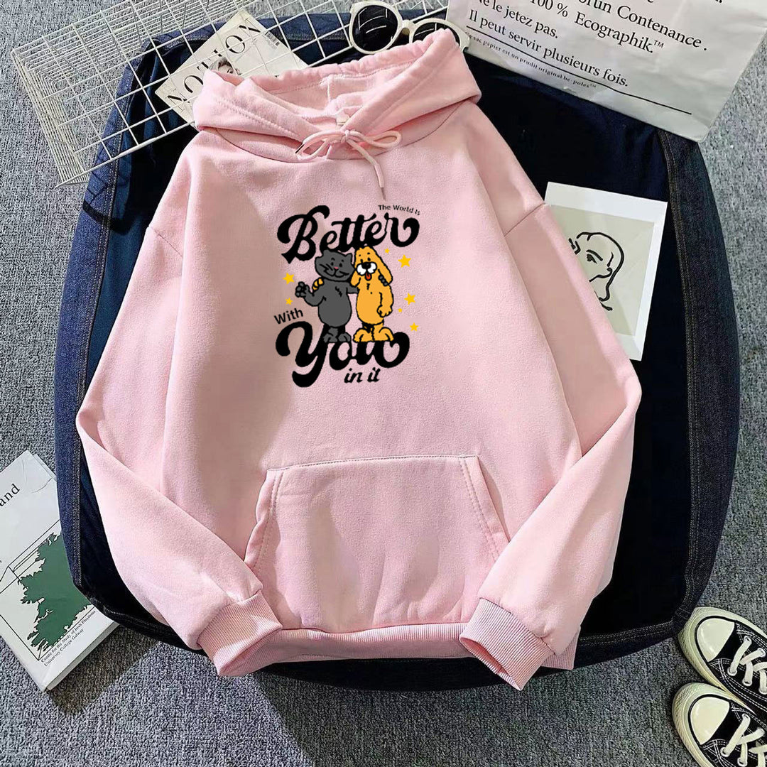 Women's hoodie with playful animal motif Lisslune