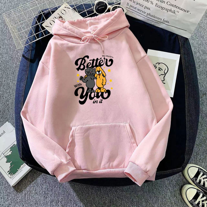 Women's hoodie with playful animal motif Lisslune