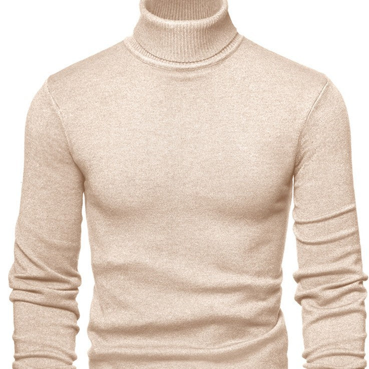 Men Timeless Turtleneck Sweater made of Soft Wool Lisslune