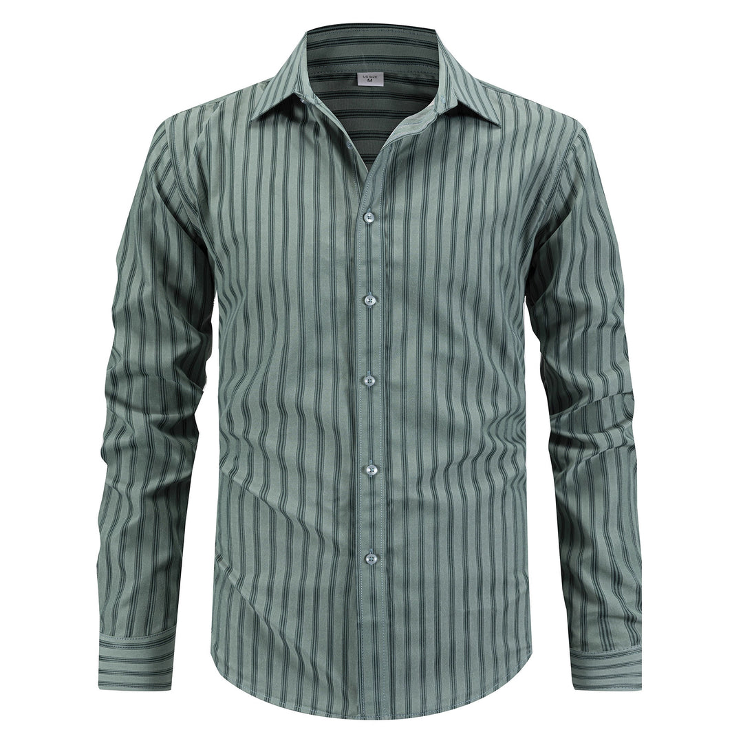 Men's modern patterned long sleeve shirt Lisslune