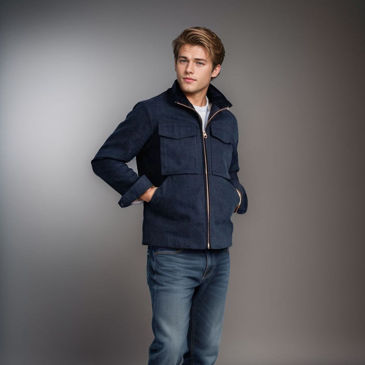 Men's stylish transitional jacket with practical pockets Lisslune