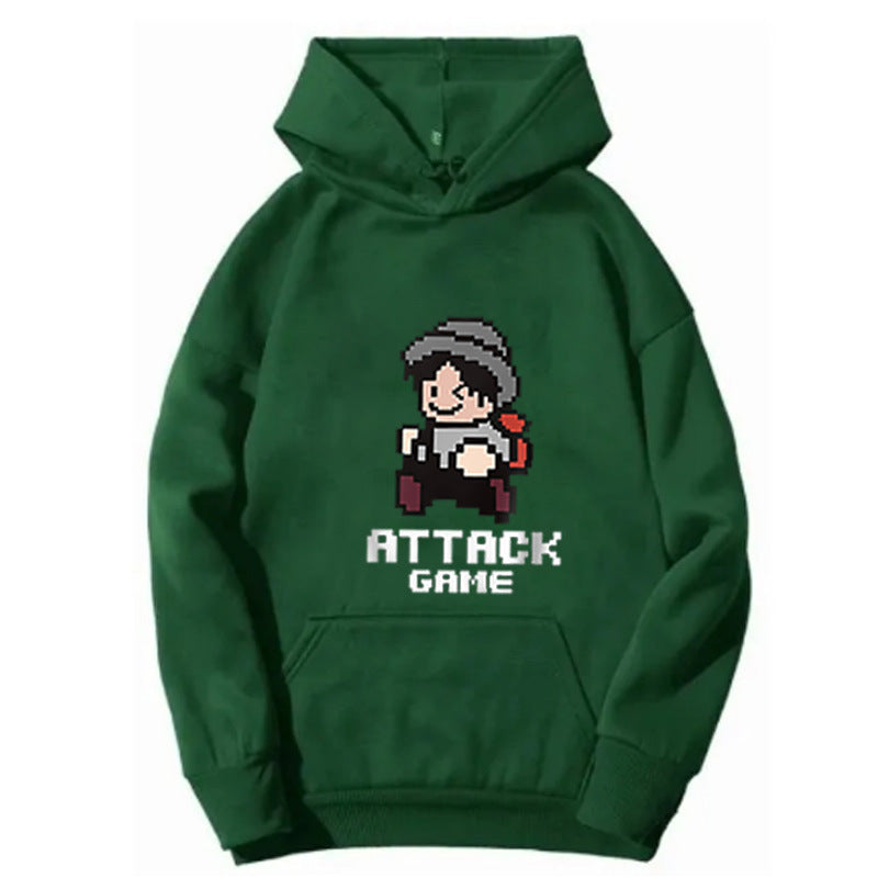 Women's hoodie with playful retro game design Lisslune