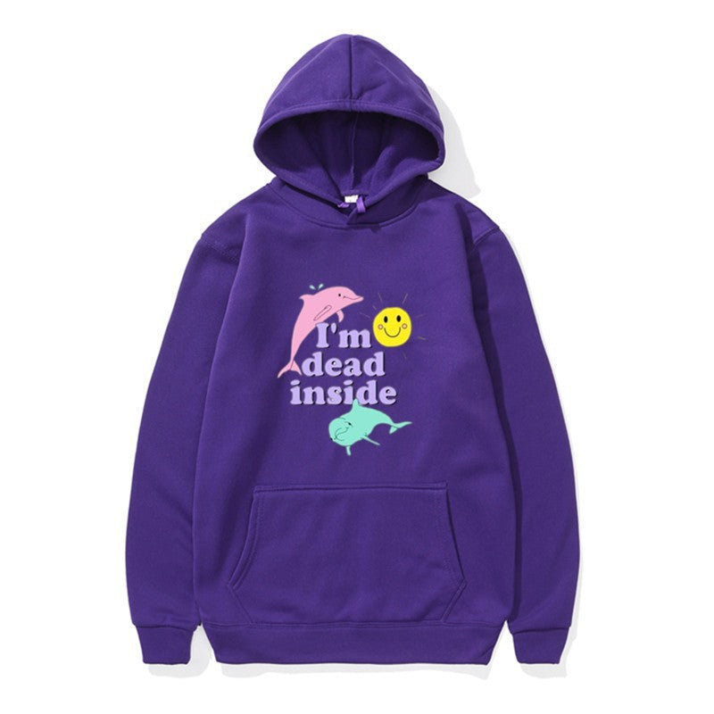 Women's hoodie with creative design and kangaroo pocket Lisslune