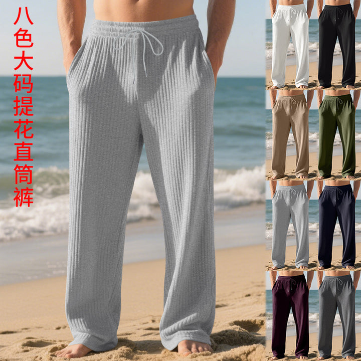 Men's comfortable beach shorts made of breathable fabric with elastic waistband Lisslune